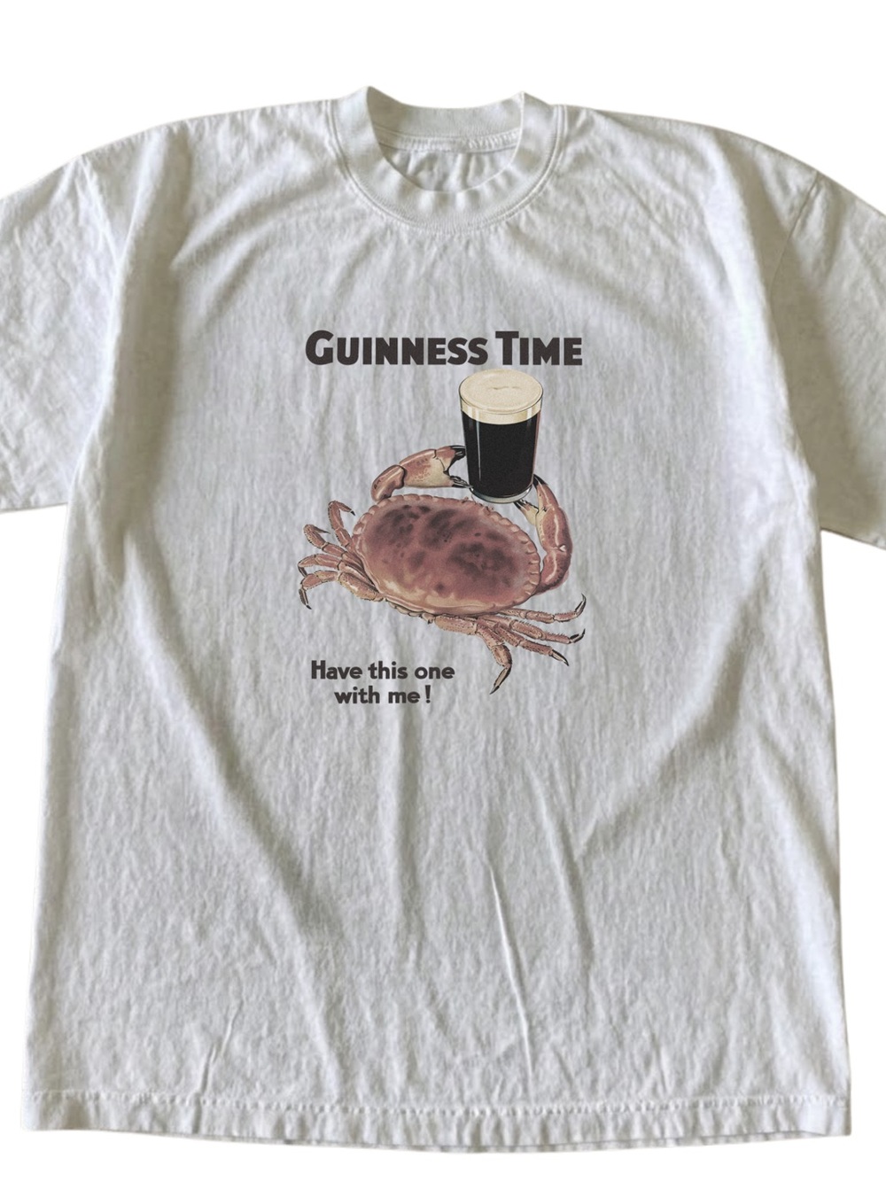 Gildan White Crab Graphic Tee